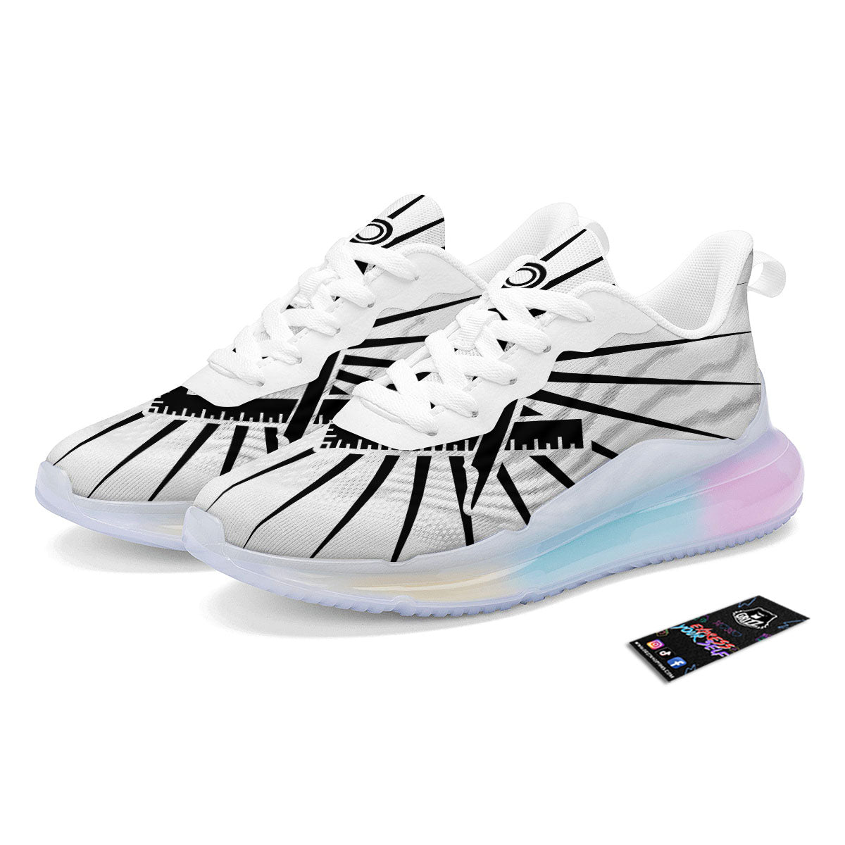 Symbol Freemasonry Print Running Sneakers-grizzshop