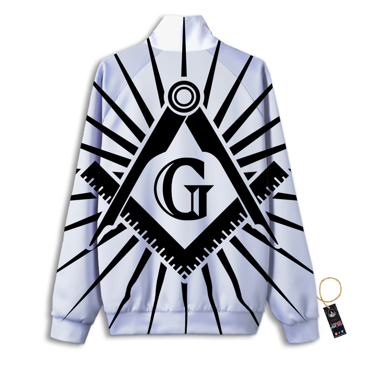 Symbol Freemasonry Print Track Jacket-grizzshop