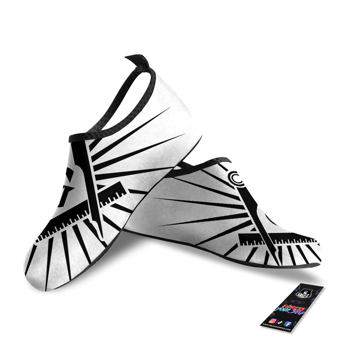 Symbol Freemasonry Print Water Shoes-grizzshop