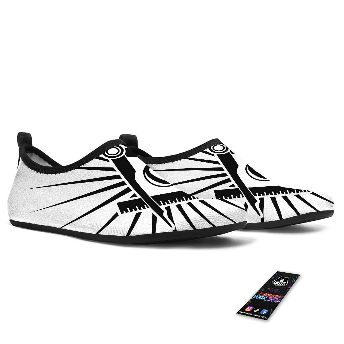Symbol Freemasonry Print Water Shoes-grizzshop