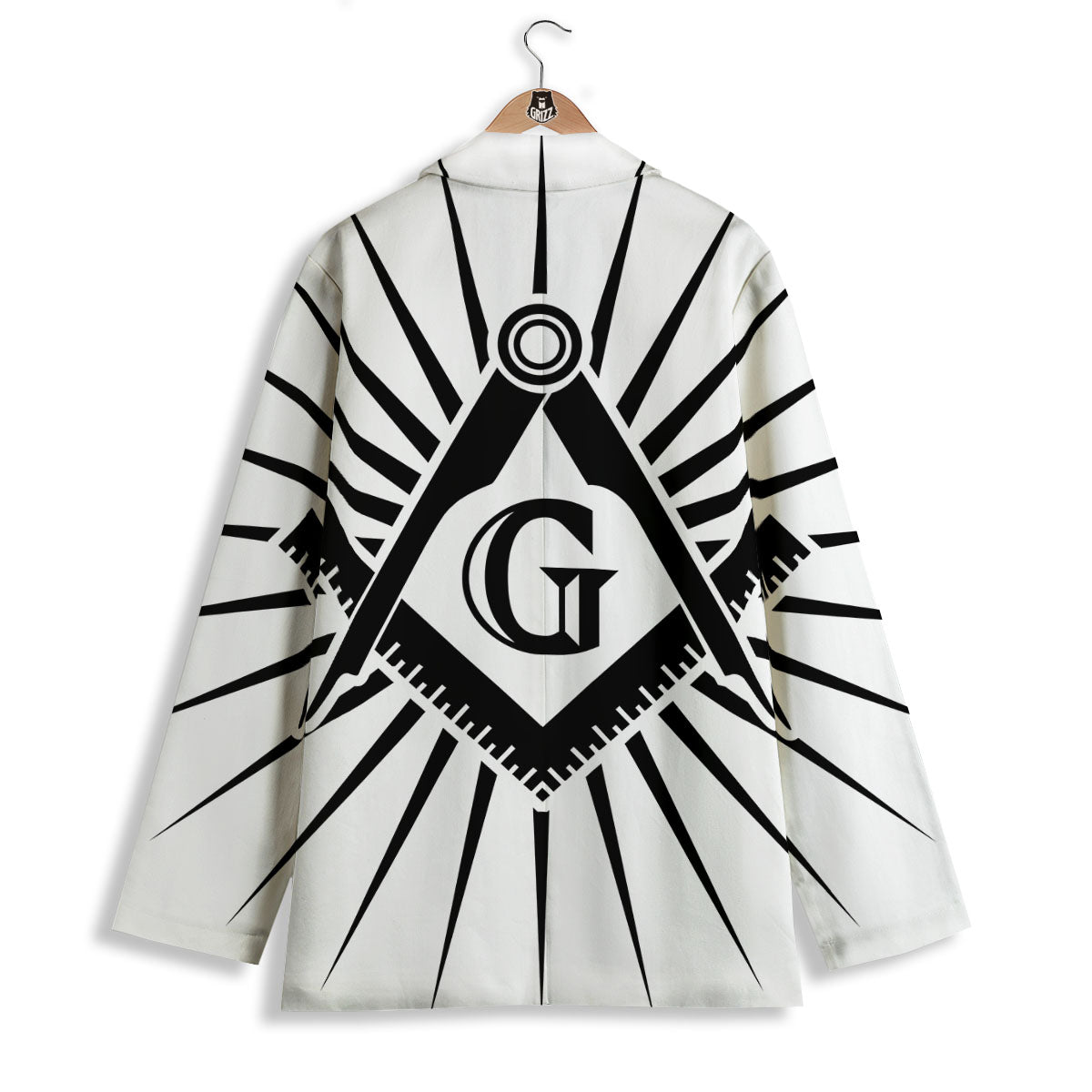 Symbol Freemasonry Print Women's Blazer-grizzshop