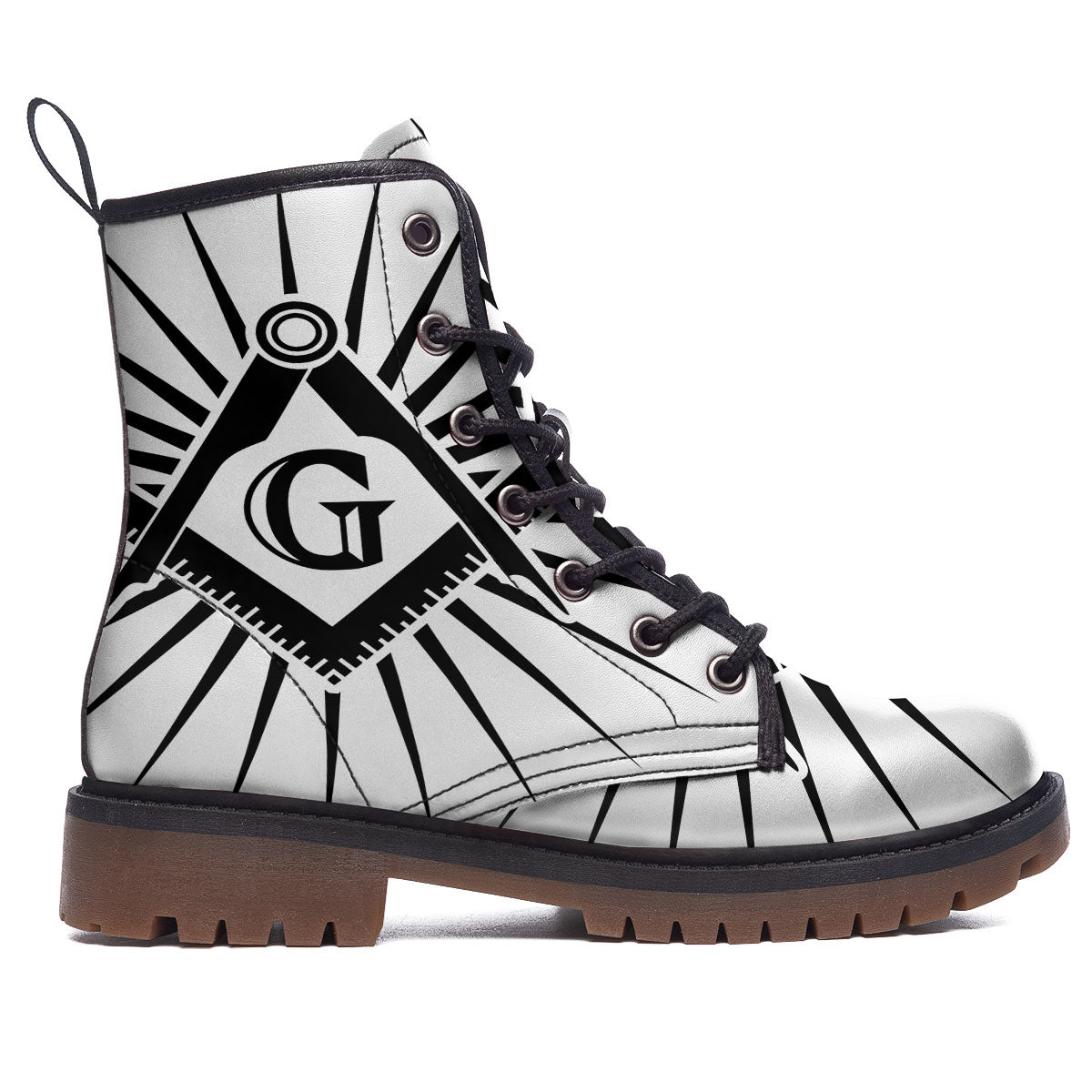 Symbol Freemasonry Print Work Boots-grizzshop