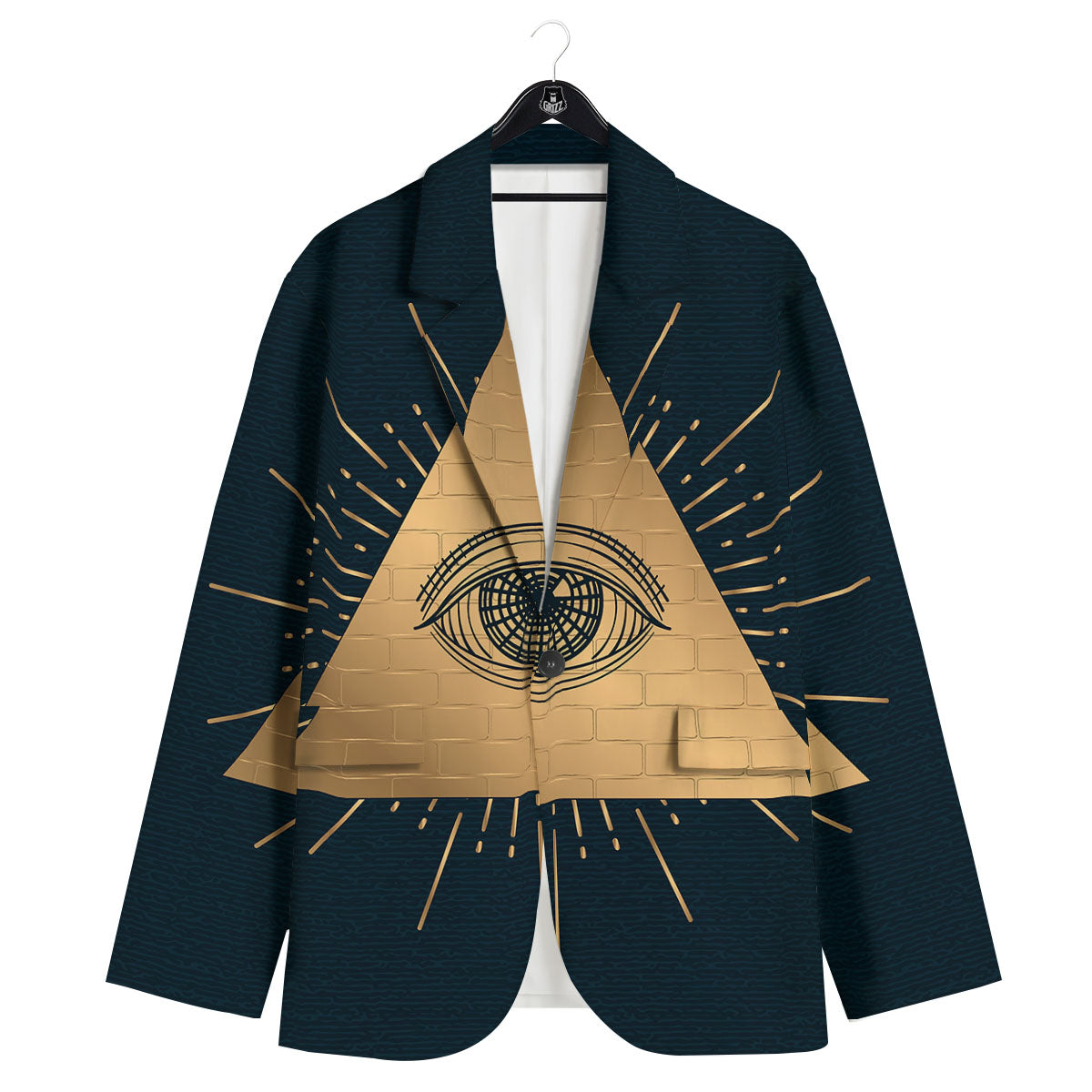 Symbol Illuminati Print Men's Sport Coat-grizzshop
