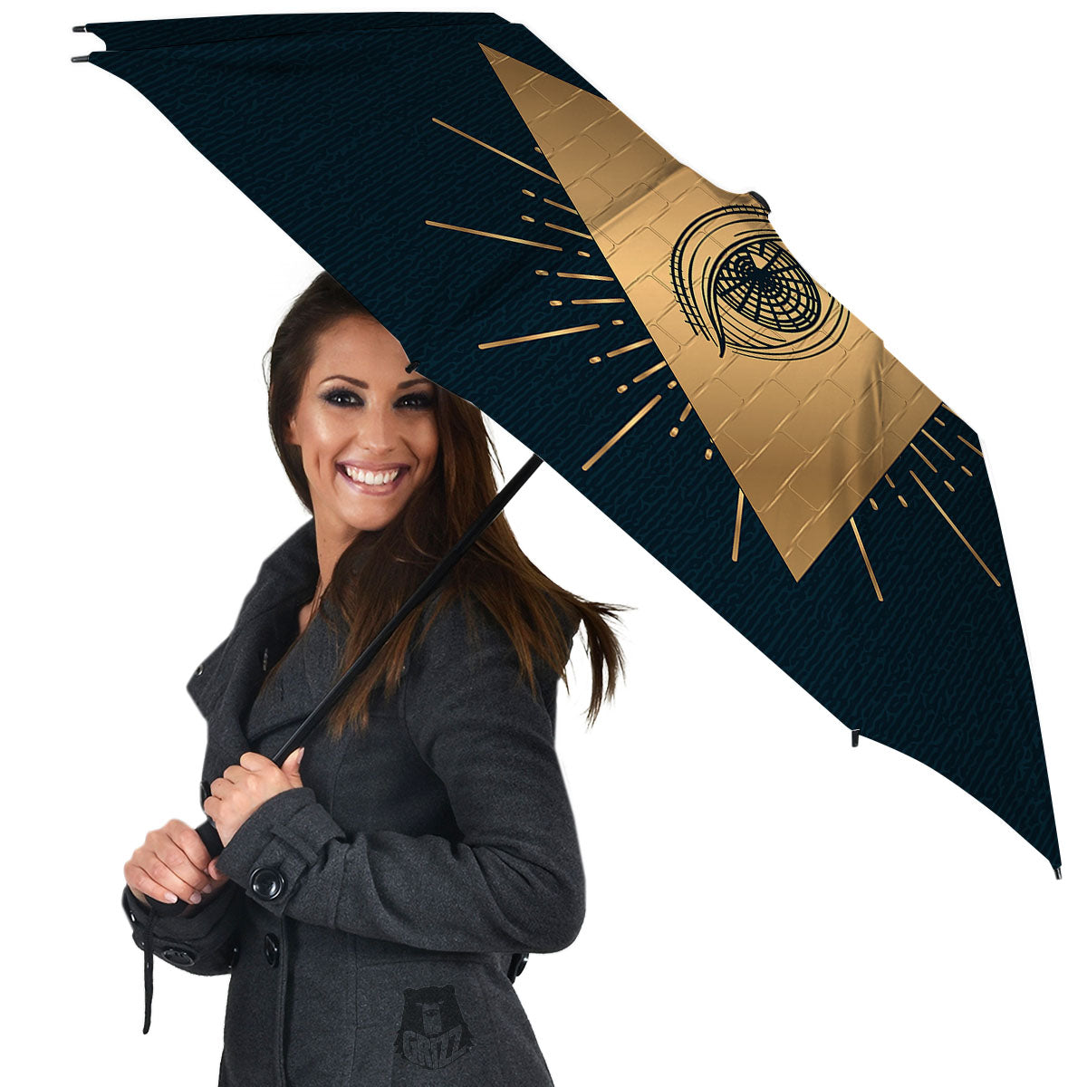 Symbol Illuminati Print Umbrella-grizzshop