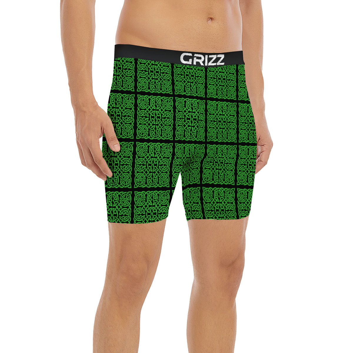 Symbol Irish Celtic Print Pattern Boxer Briefs-grizzshop