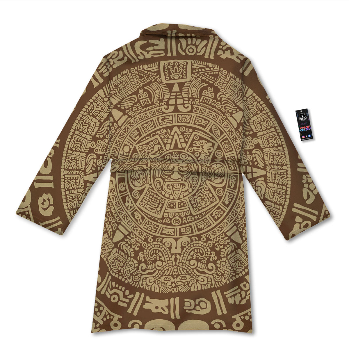 Symbol Mayan Print Bathrobe-grizzshop