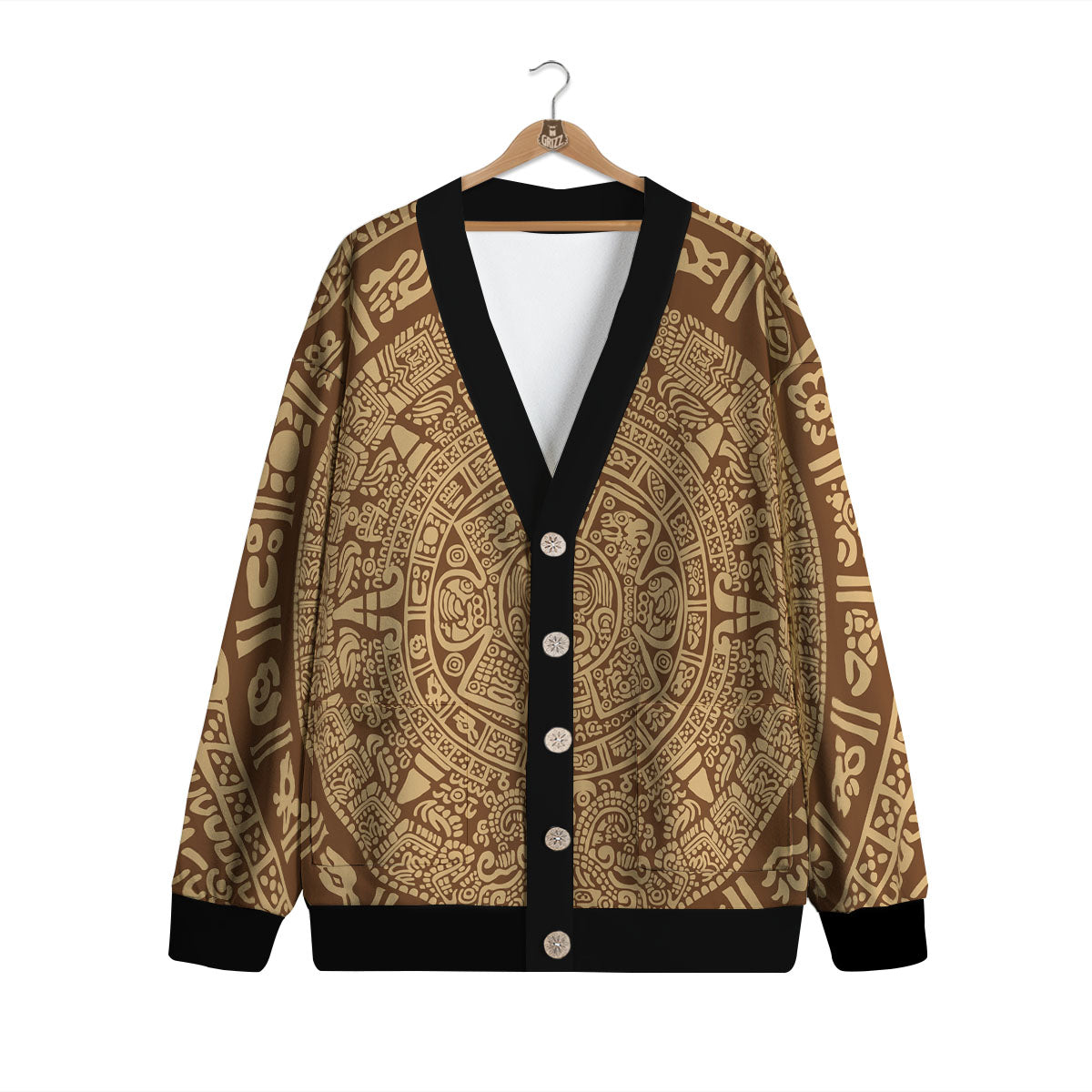 Symbol Mayan Print Cardigan-grizzshop