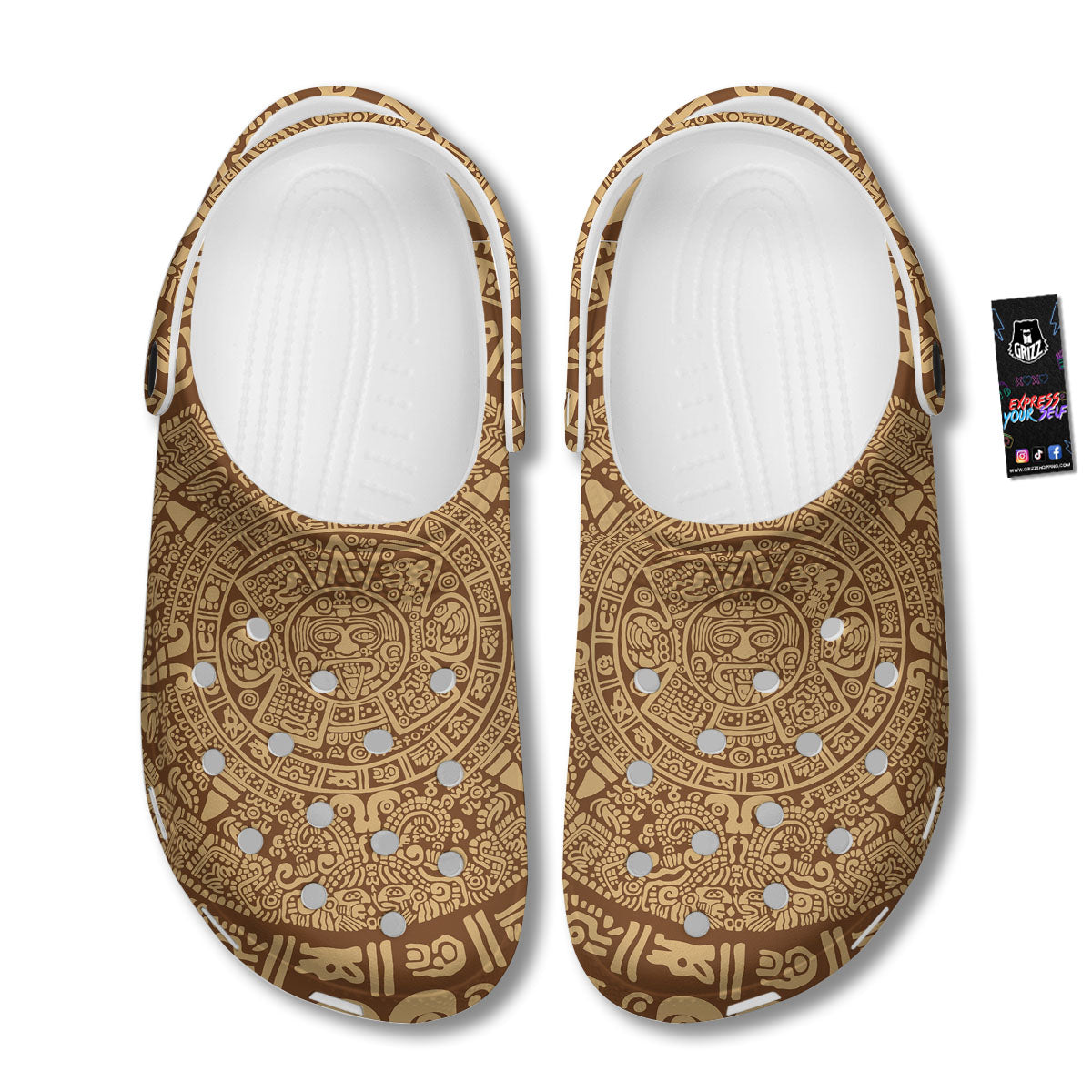 Symbol Mayan Print Clog-grizzshop