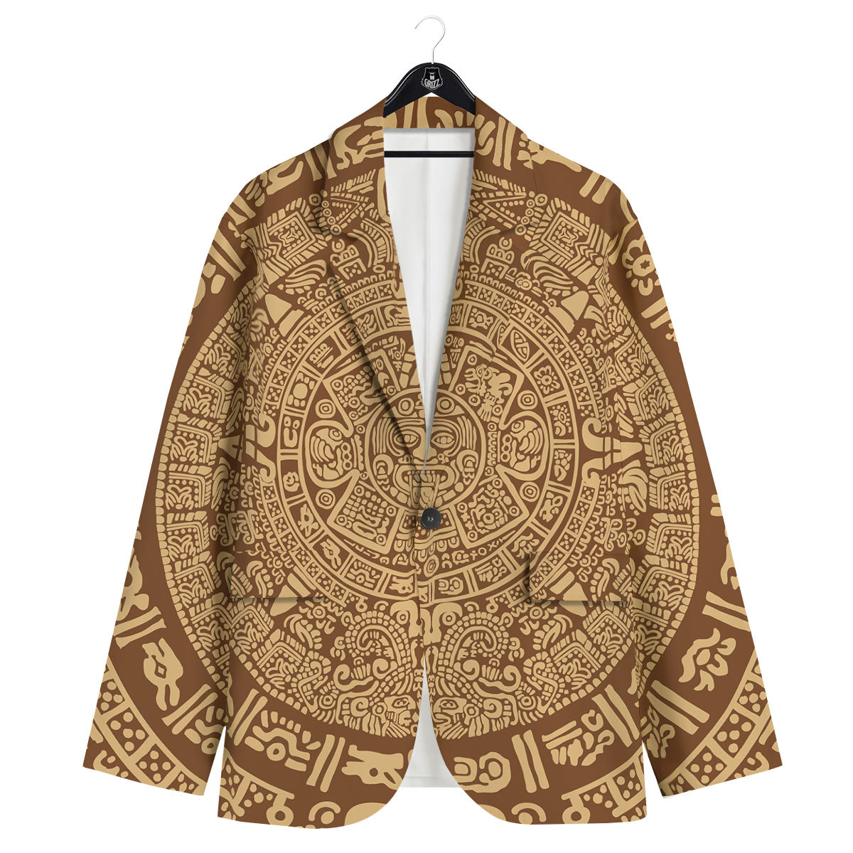 Symbol Mayan Print Men's Sport Coat-grizzshop