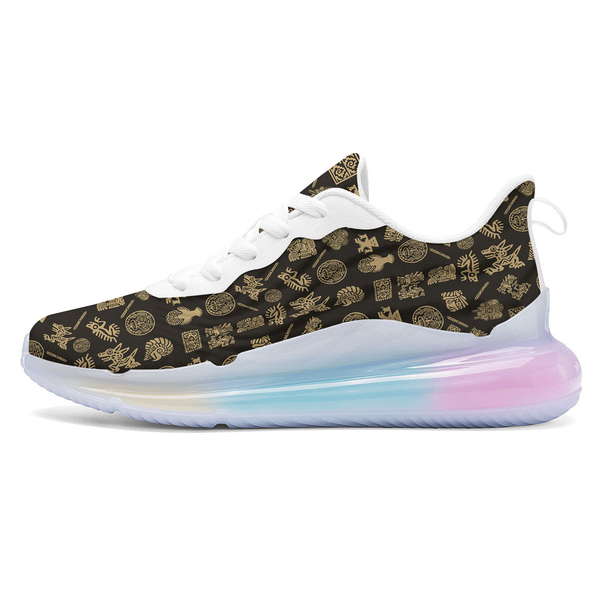 Symbol Mayan Print Pattern Running Sneakers-grizzshop
