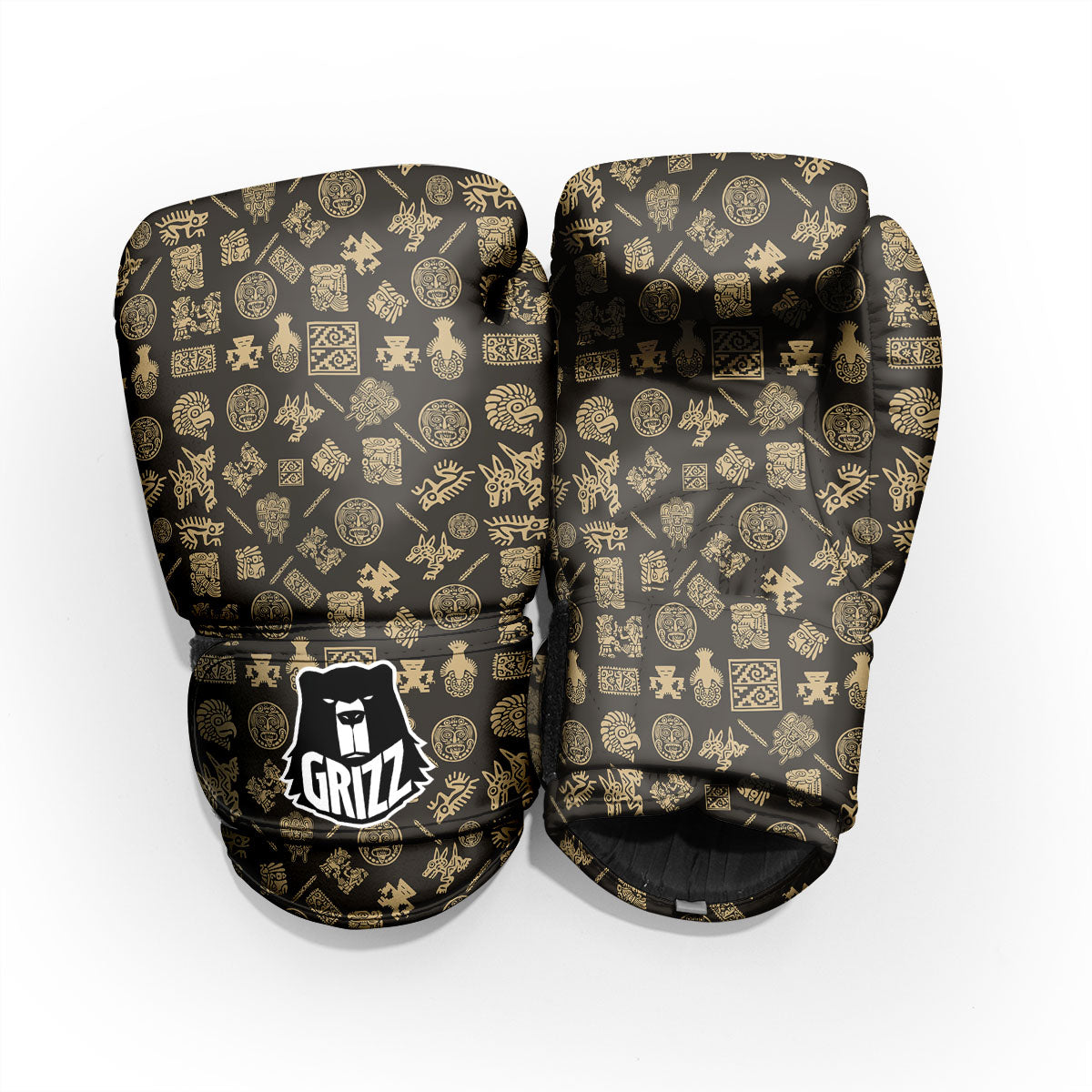 Symbol Mayan Print Pattern Pro Boxing Glove