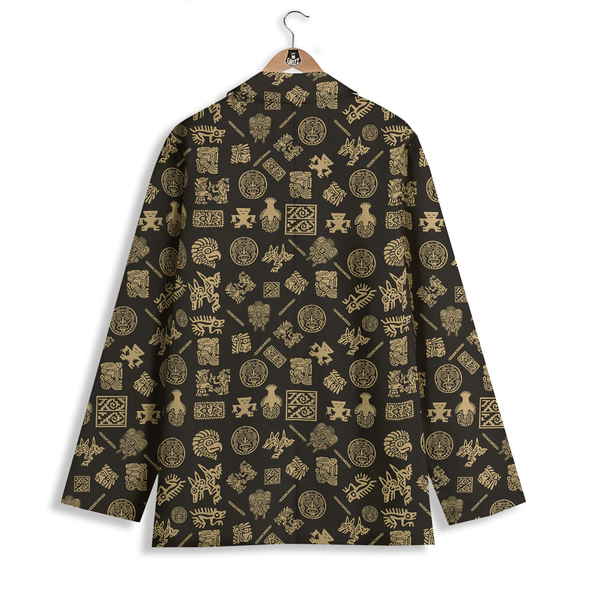 Symbol Mayan Print Pattern Women's Blazer-grizzshop