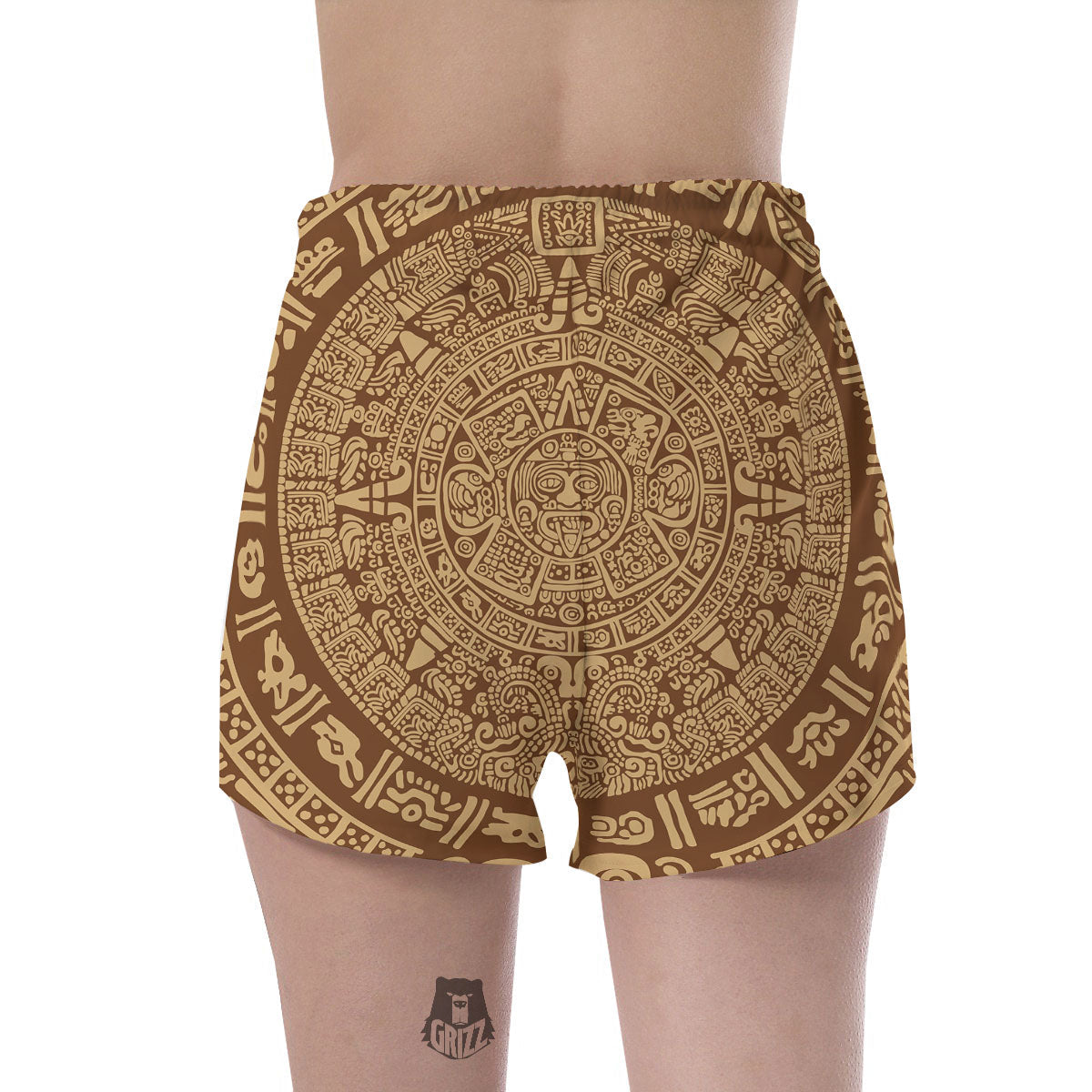 Symbol Mayan Print Women's Shorts-grizzshop