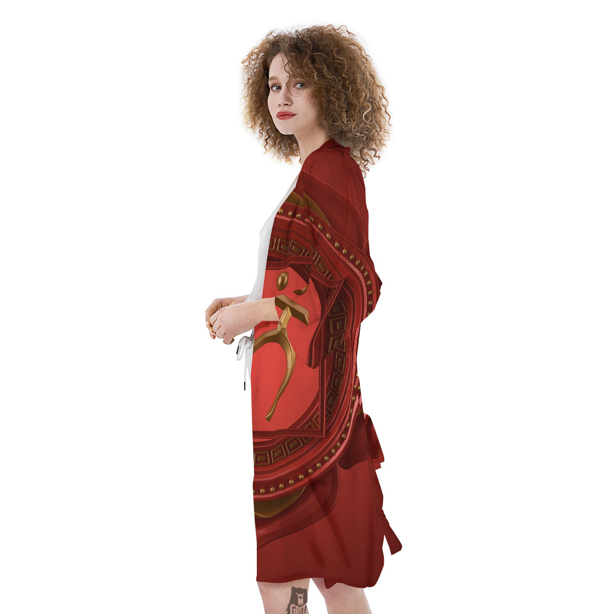 Symbol Muladhara Chakra Print Kimono-grizzshop