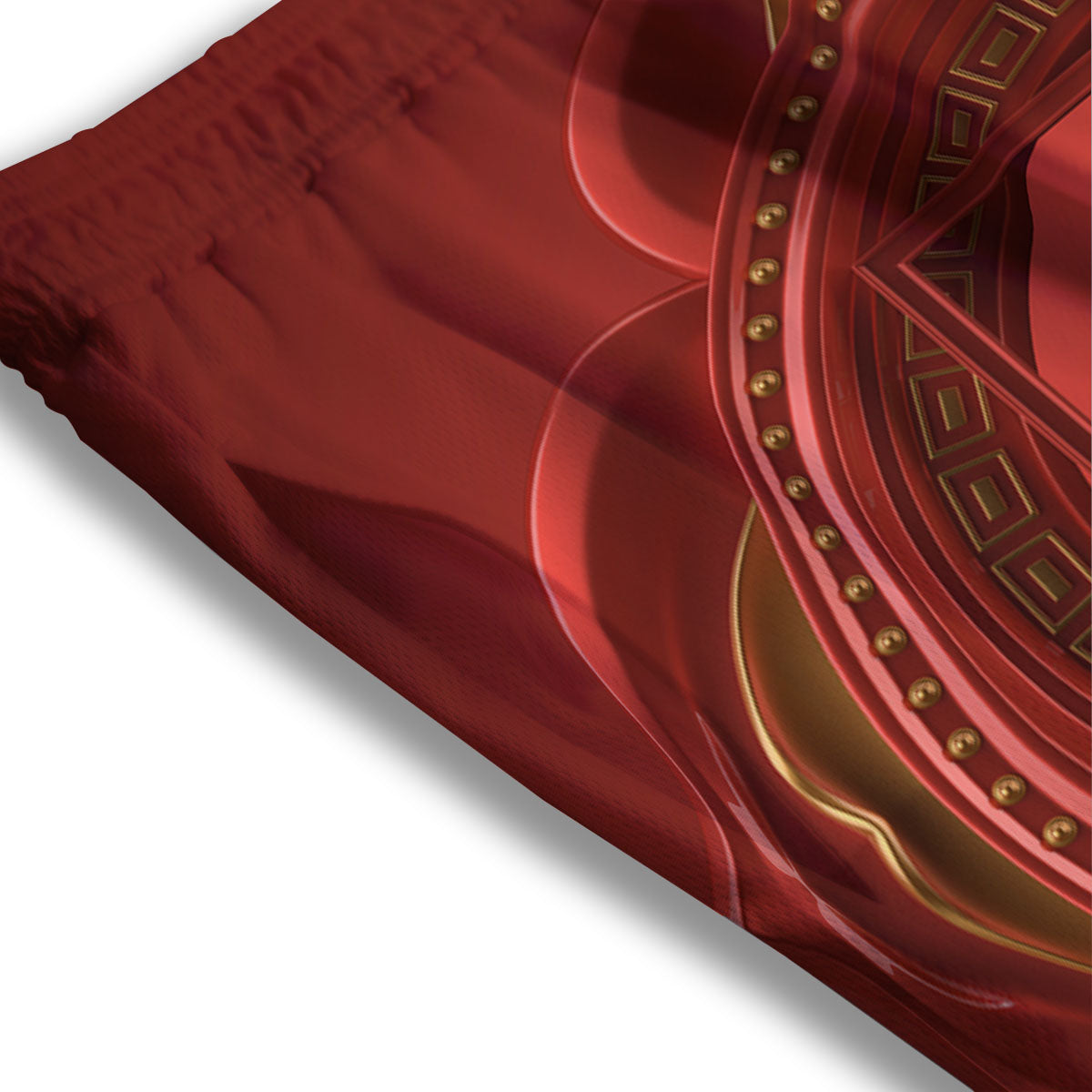 Symbol Muladhara Chakra Print Mesh Shorts