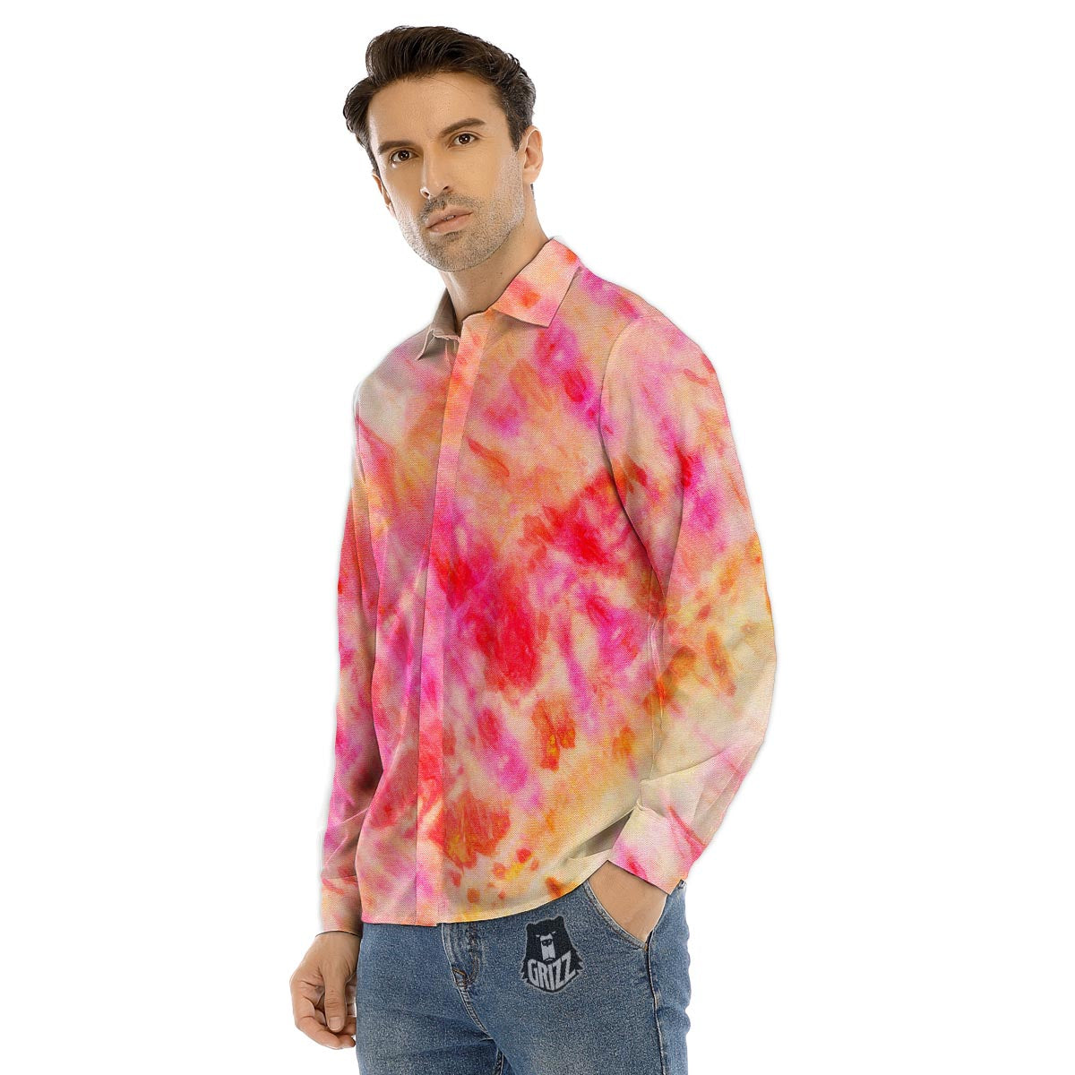 Symbol Pirate Skull Print Pattern Men's Dress Shirts-grizzshop