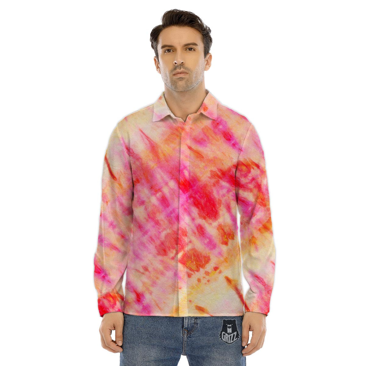 Symbol Pirate Skull Print Pattern Men's Dress Shirts-grizzshop
