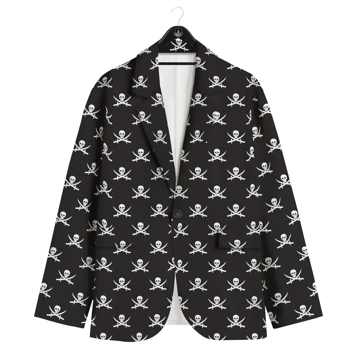 Symbol Pirate Skull Print Pattern Men's Sport Coat-grizzshop