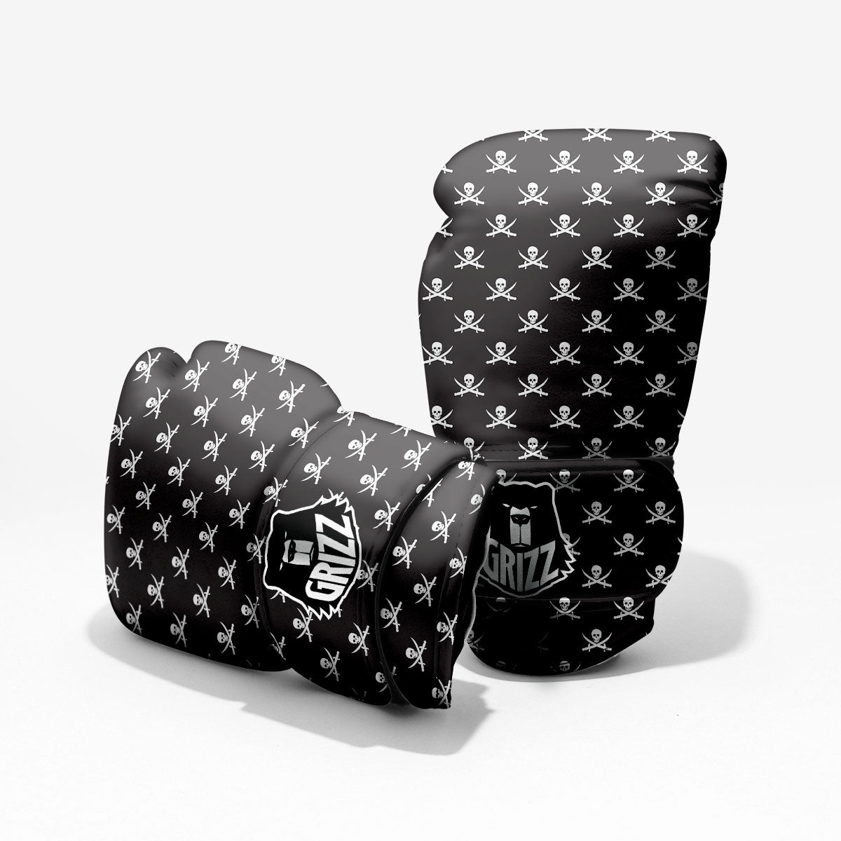 Symbol Pirate Skull Print Pattern Pro Boxing Glove