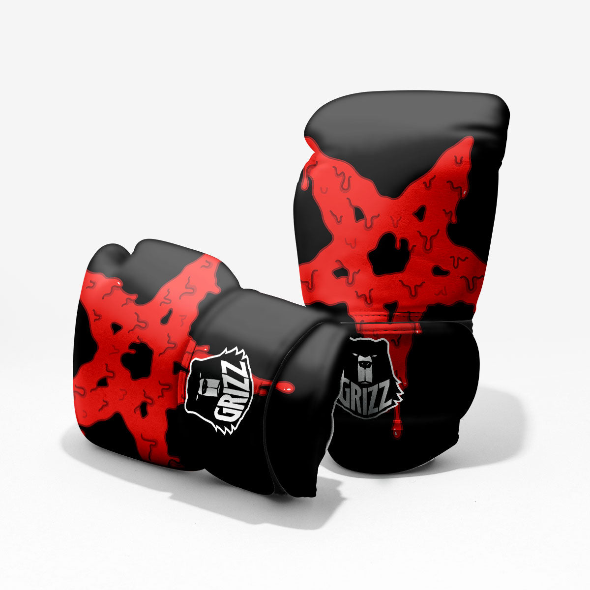 Symbol Red Pentagram Print Pro Boxing Glove