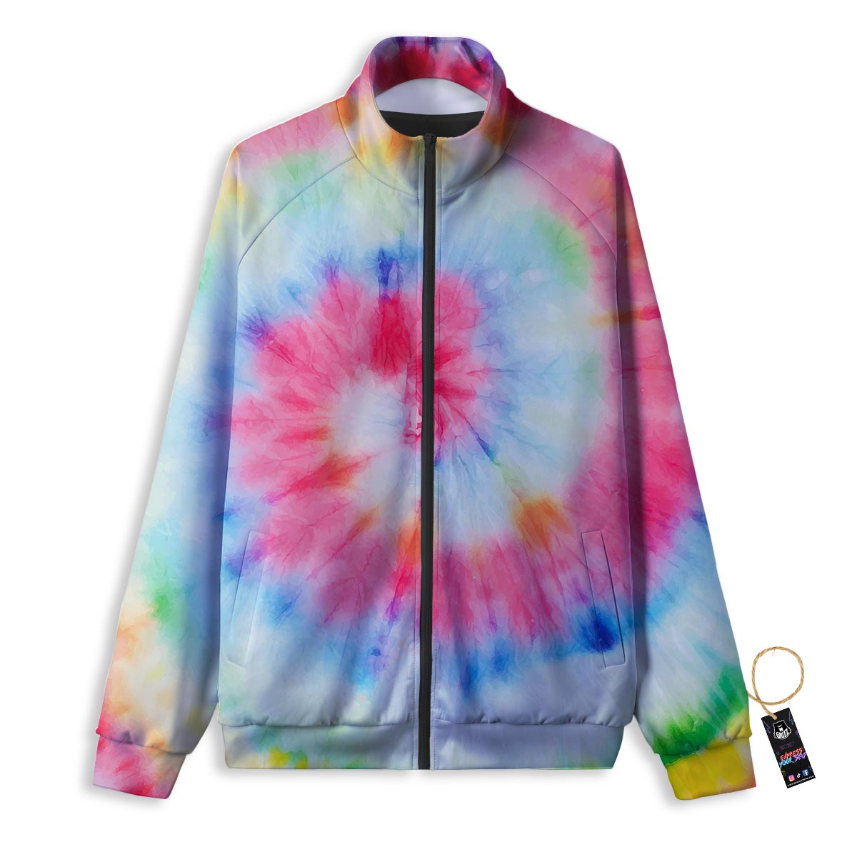Symbol Red Pentagram Print Track Jacket-grizzshop