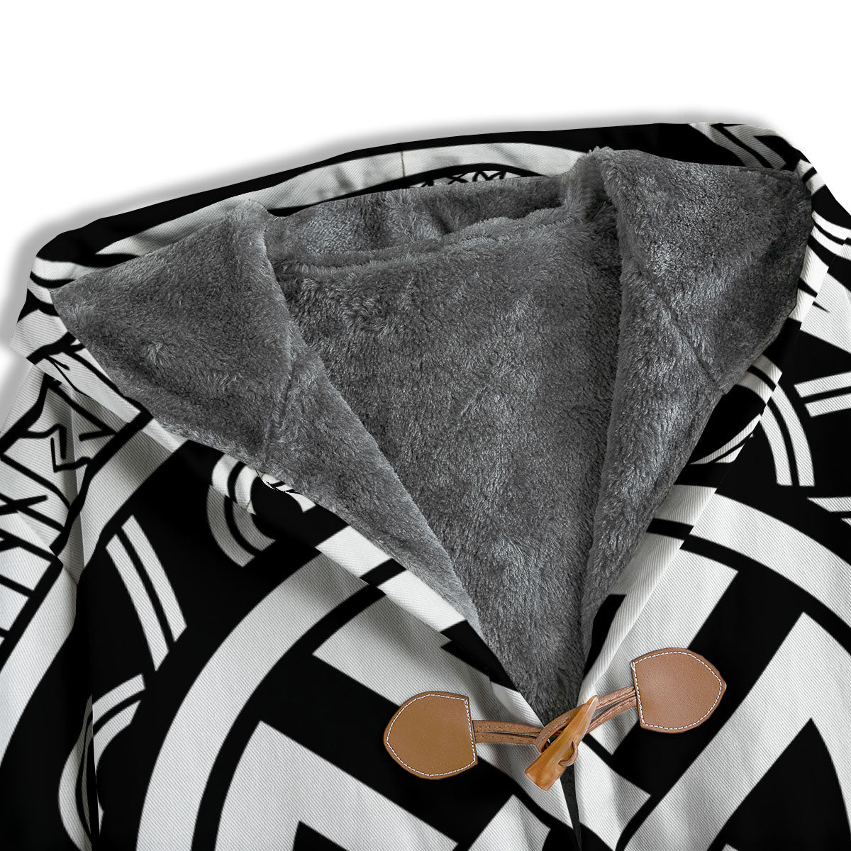 Symbol Viking Norse Runes Print Men's Windbreaker Jacket-grizzshop