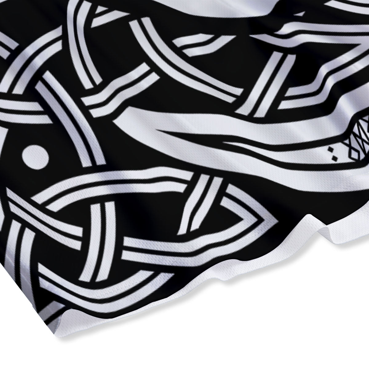 Symbol Viking Norse Runes Print Mesh Shorts