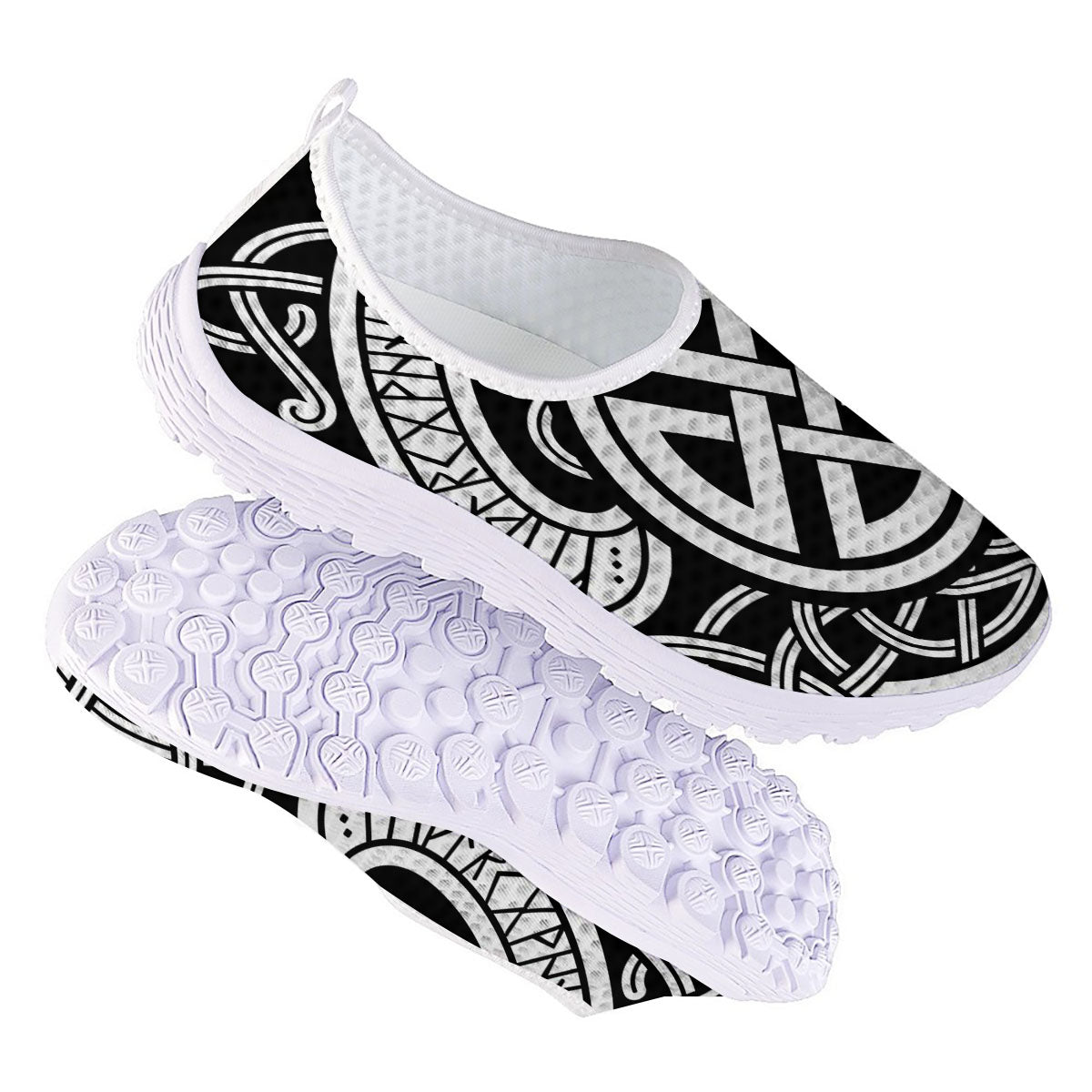 Symbol Viking Norse Runes Print Nurse Shoes-grizzshop