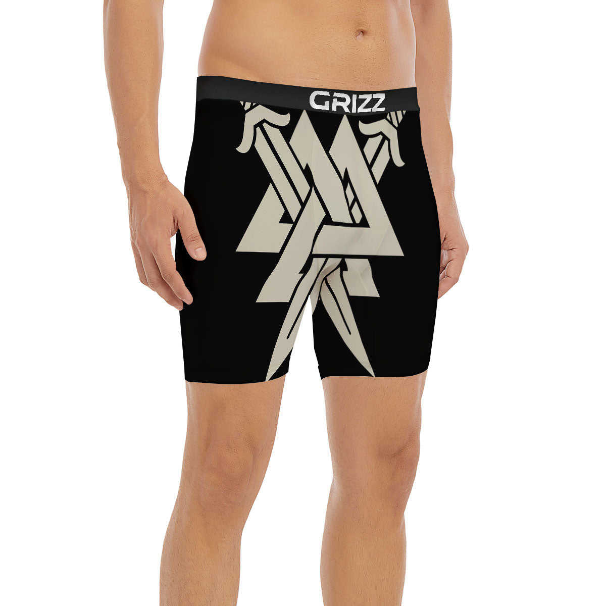 Symbol Viking Valhalla Print Boxer Briefs-grizzshop