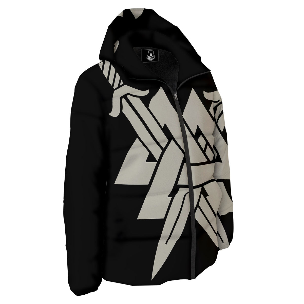 Symbol Viking Valhalla Print Down Jacket-grizzshop