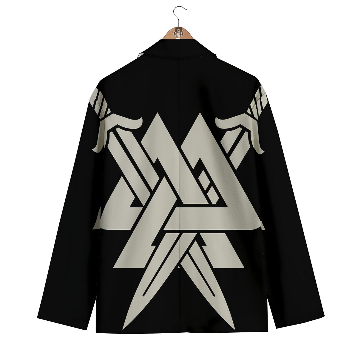 Symbol Viking Valhalla Print Men's Blazer-grizzshop