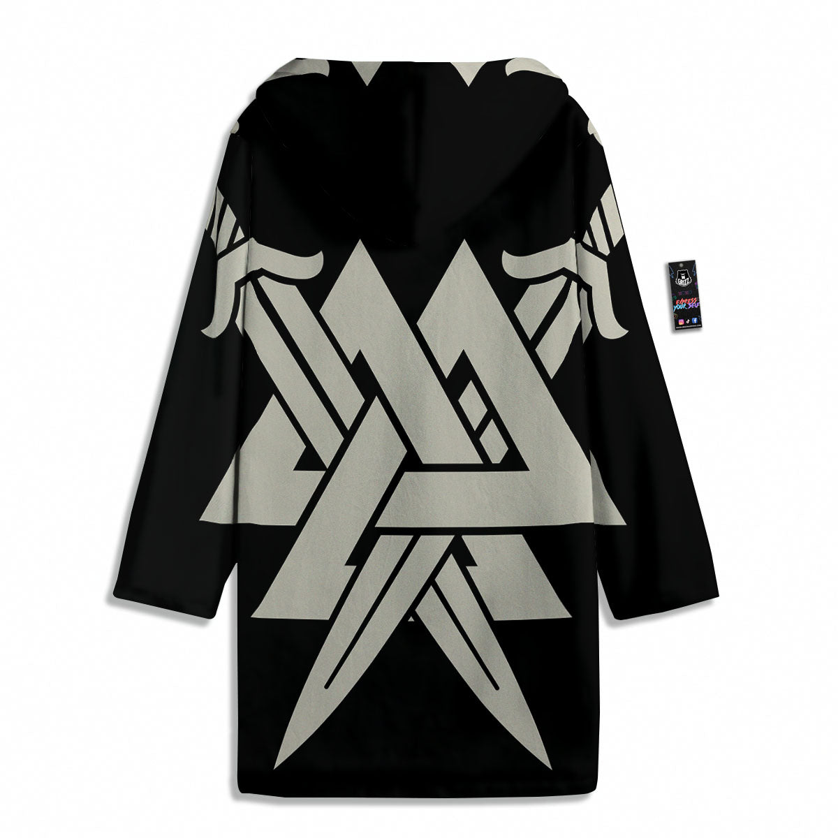 Symbol Viking Valhalla Print Men's Windbreaker Jacket-grizzshop