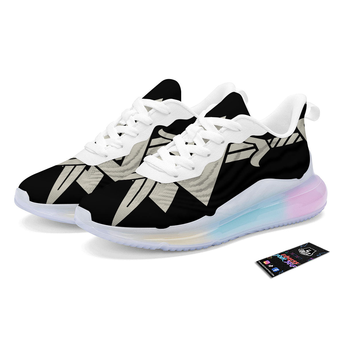 Symbol Viking Valhalla Print Running Sneakers-grizzshop