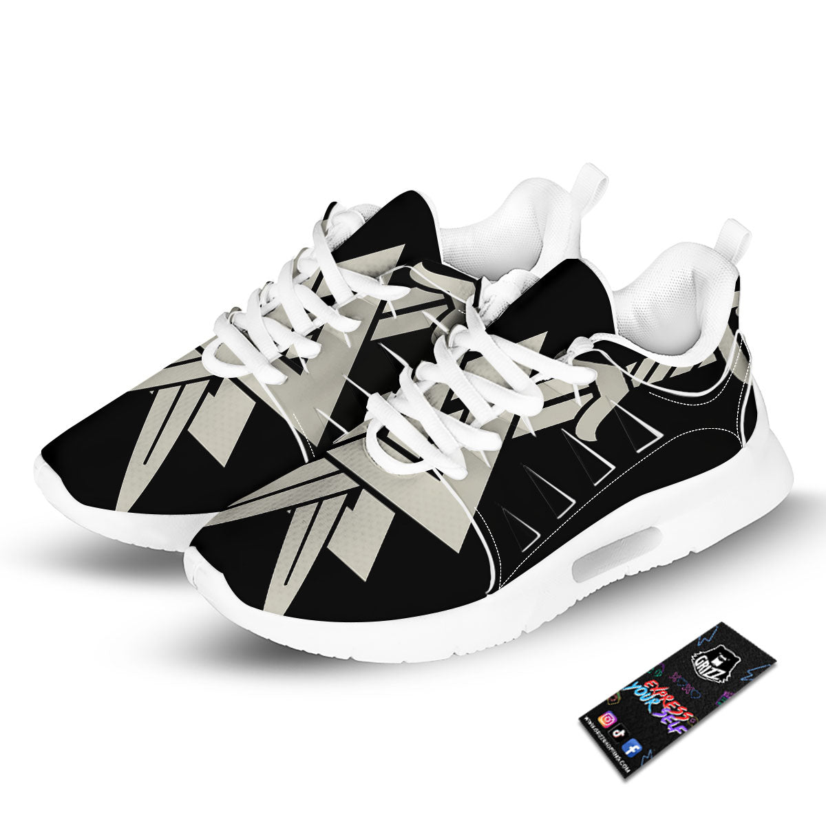 Symbol Viking Valhalla Print Tennis Shoes-grizzshop