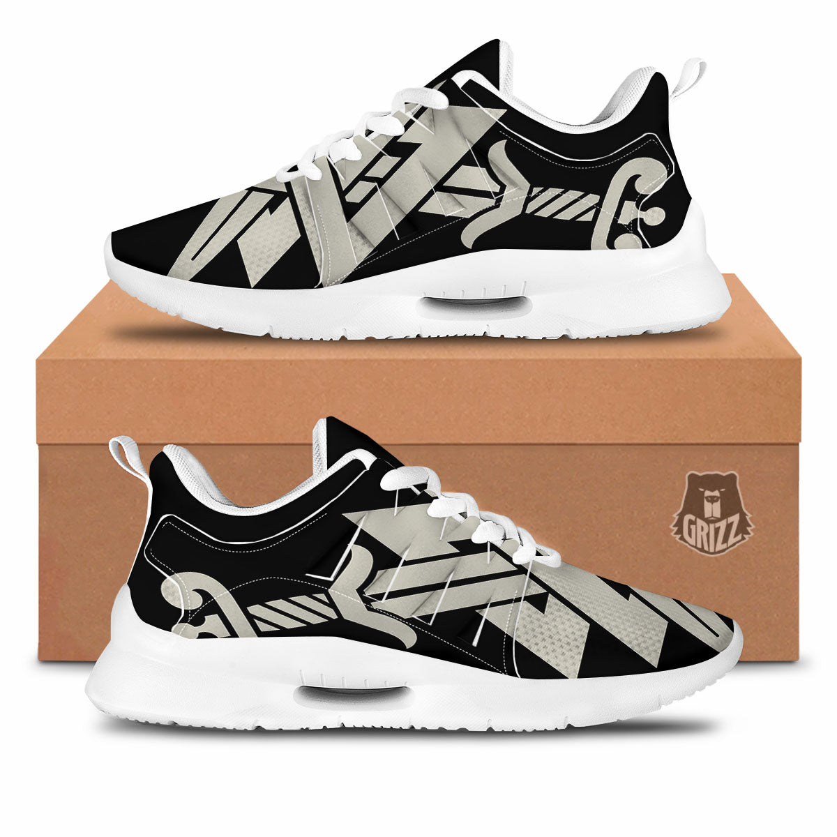 Symbol Viking Valhalla Print Tennis Shoes-grizzshop
