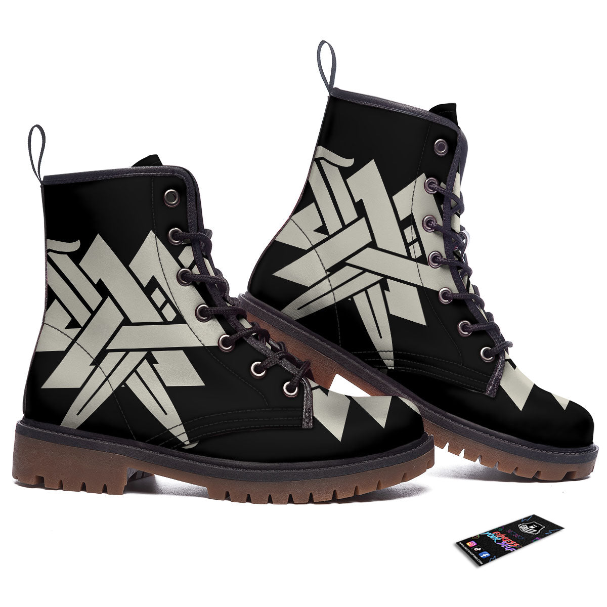 Symbol Viking Valhalla Print Work Boots-grizzshop