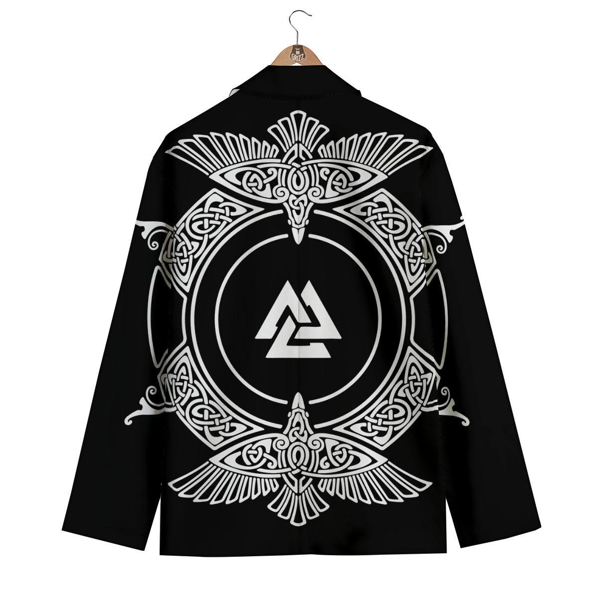 Symbol Viking Valknut Print Men's Blazer-grizzshop