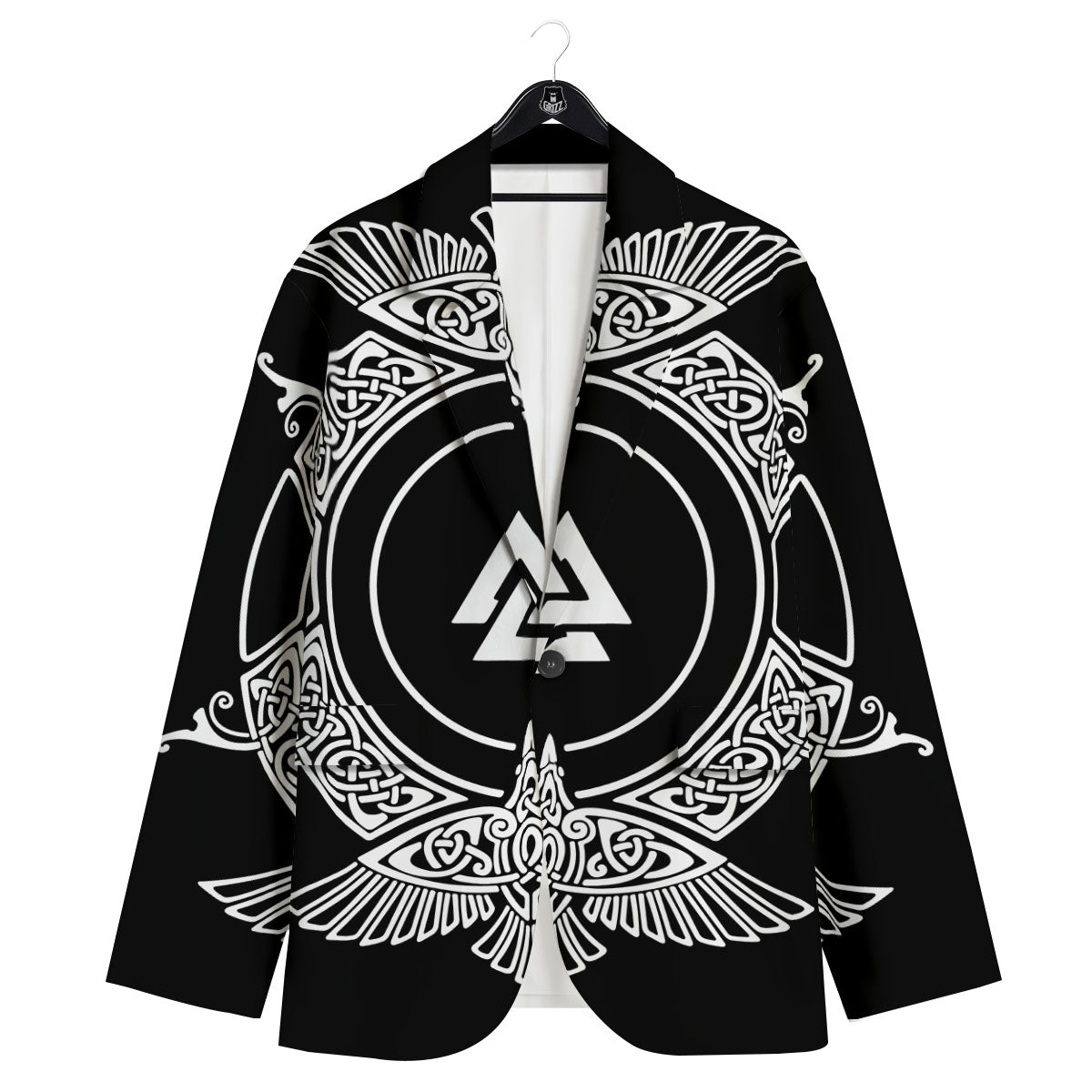 Symbol Viking Valknut Print Men's Sport Coat-grizzshop