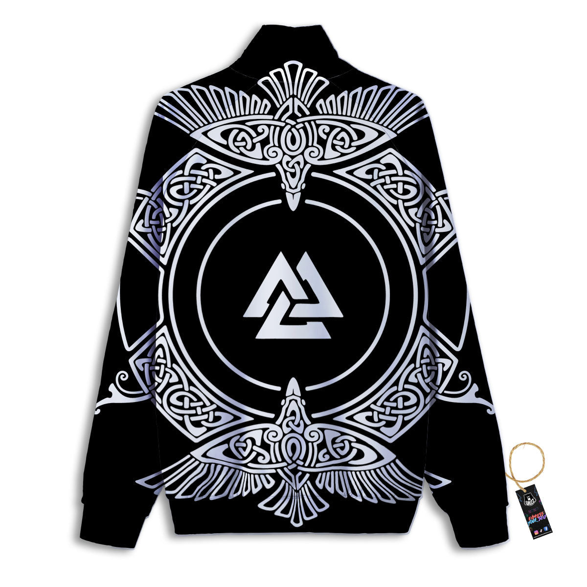 Symbol Viking Valknut Print Track Jacket-grizzshop
