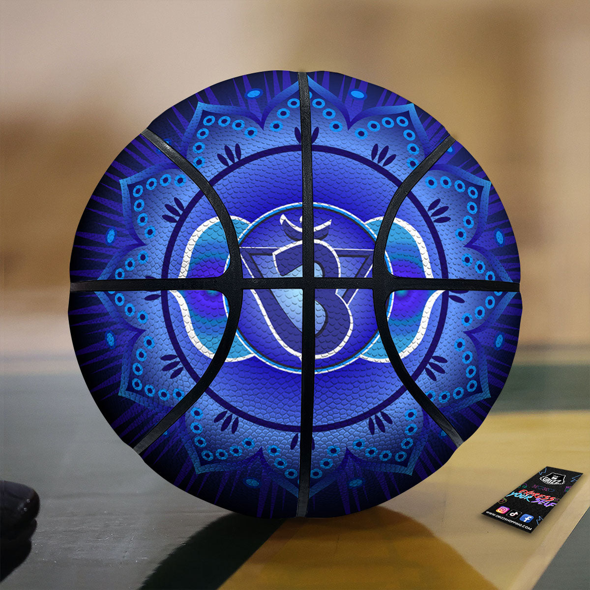 Symbol Ajna Chakra Print Basketball