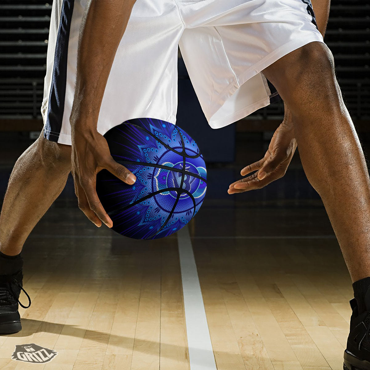 Symbol Ajna Chakra Print Basketball