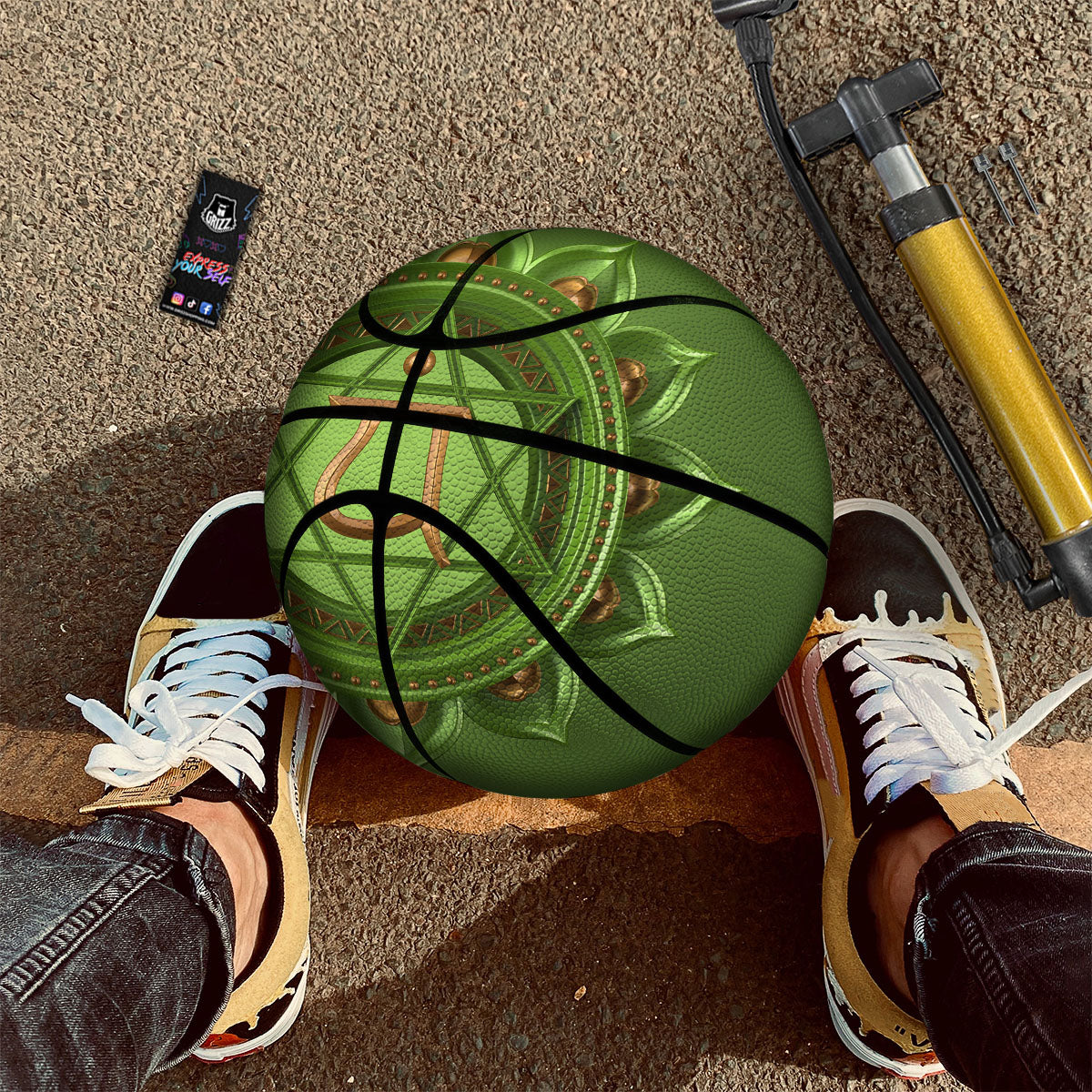 Symbol Anahata Chakra Print Basketball