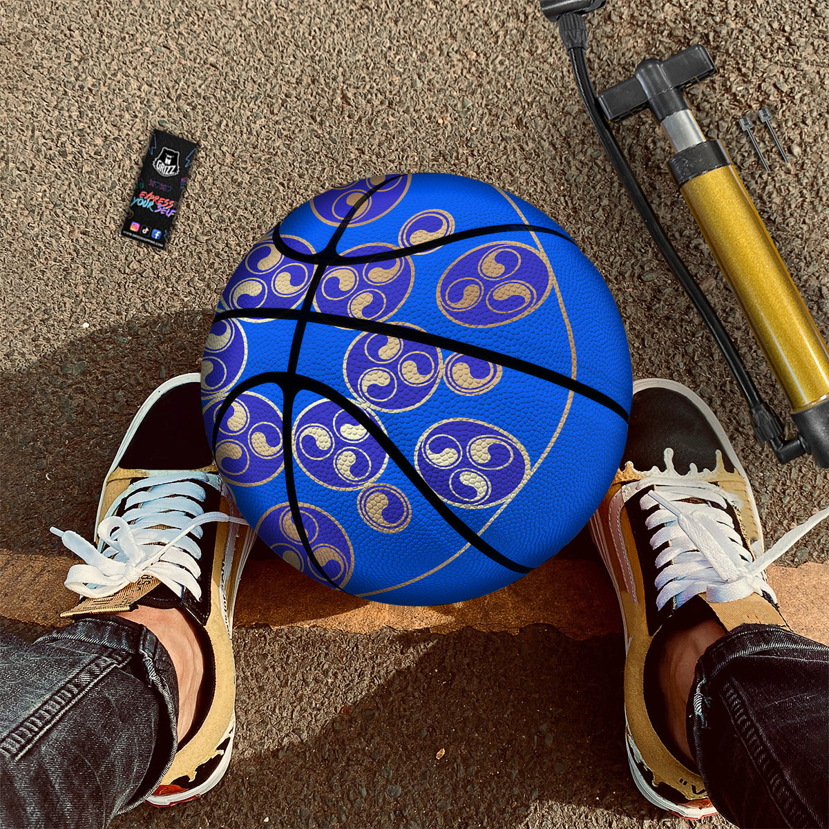 Symbol Blue Celtic Print Basketball