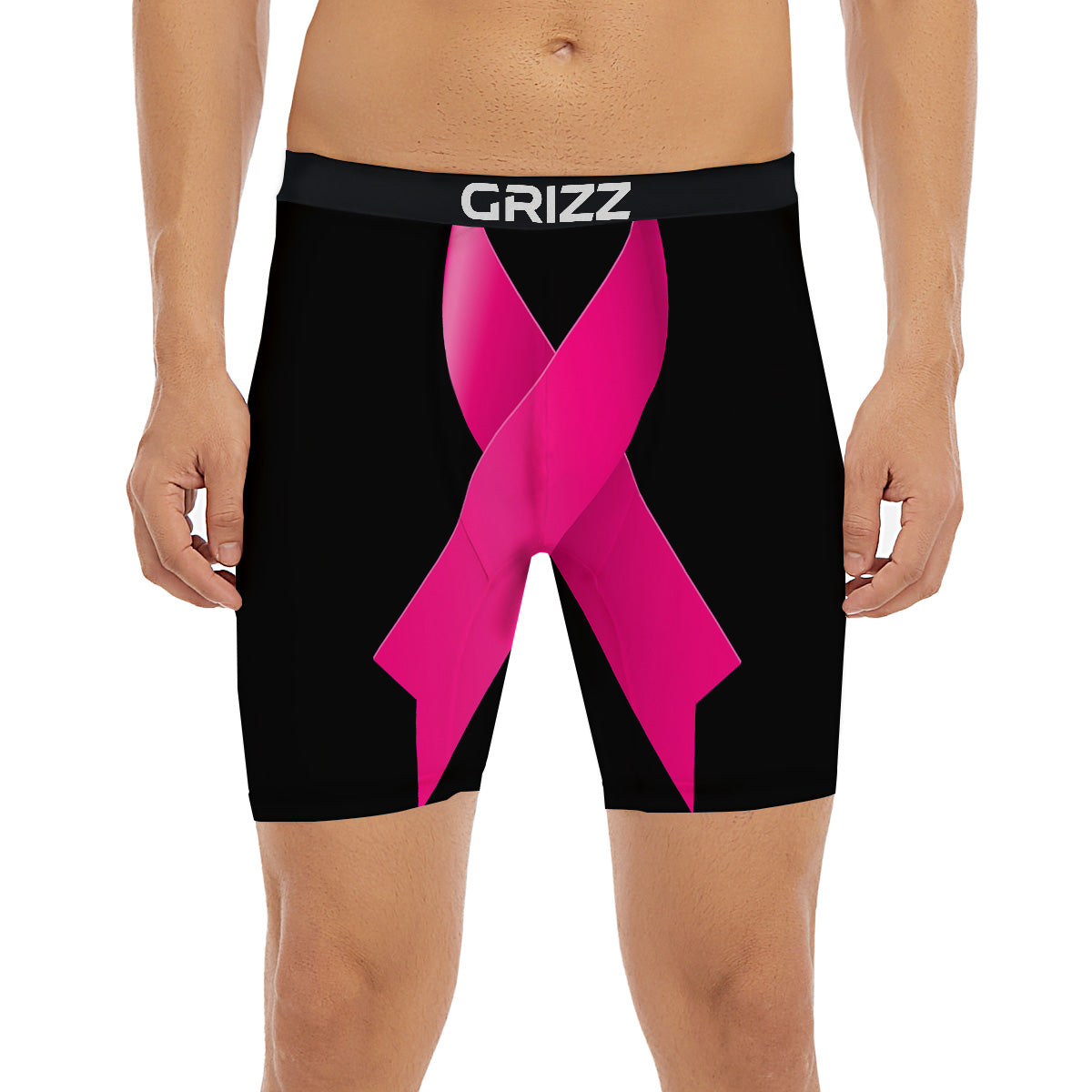 Symbol Breast Cancer Awareness Print Boxer Briefs