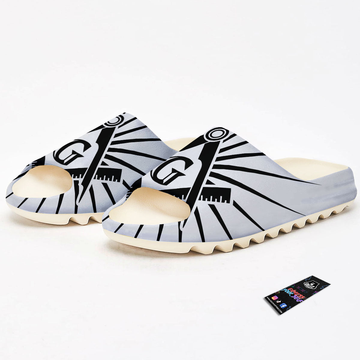 Symbol Freemasonry Print Sandals-grizzshop