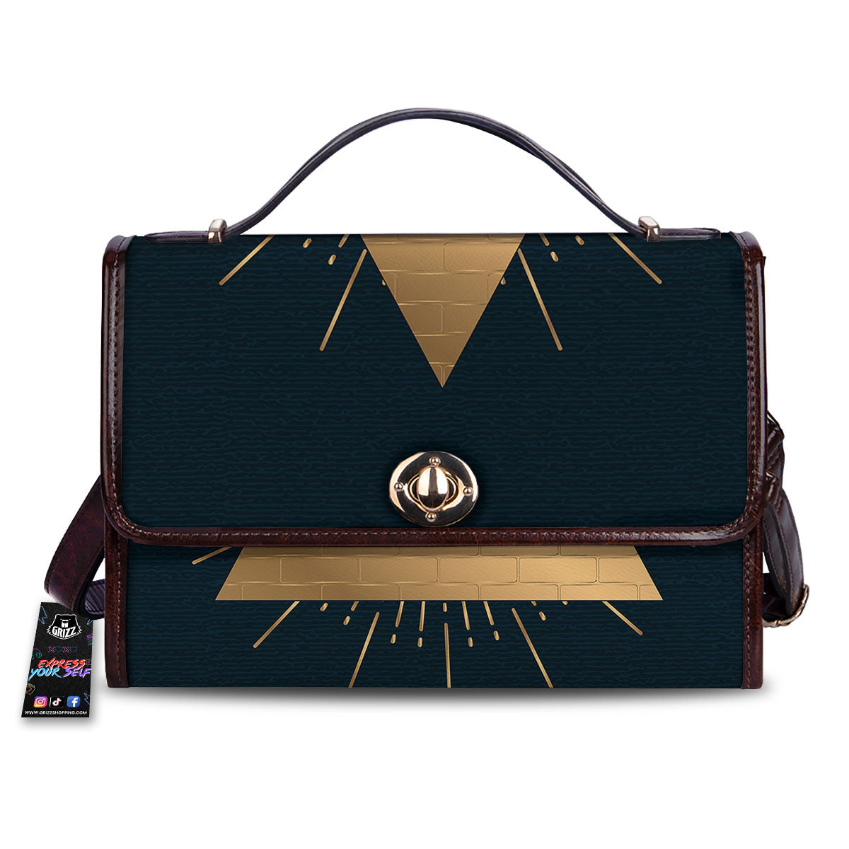 Symbol Illuminati Print Women's Satchel Bag
