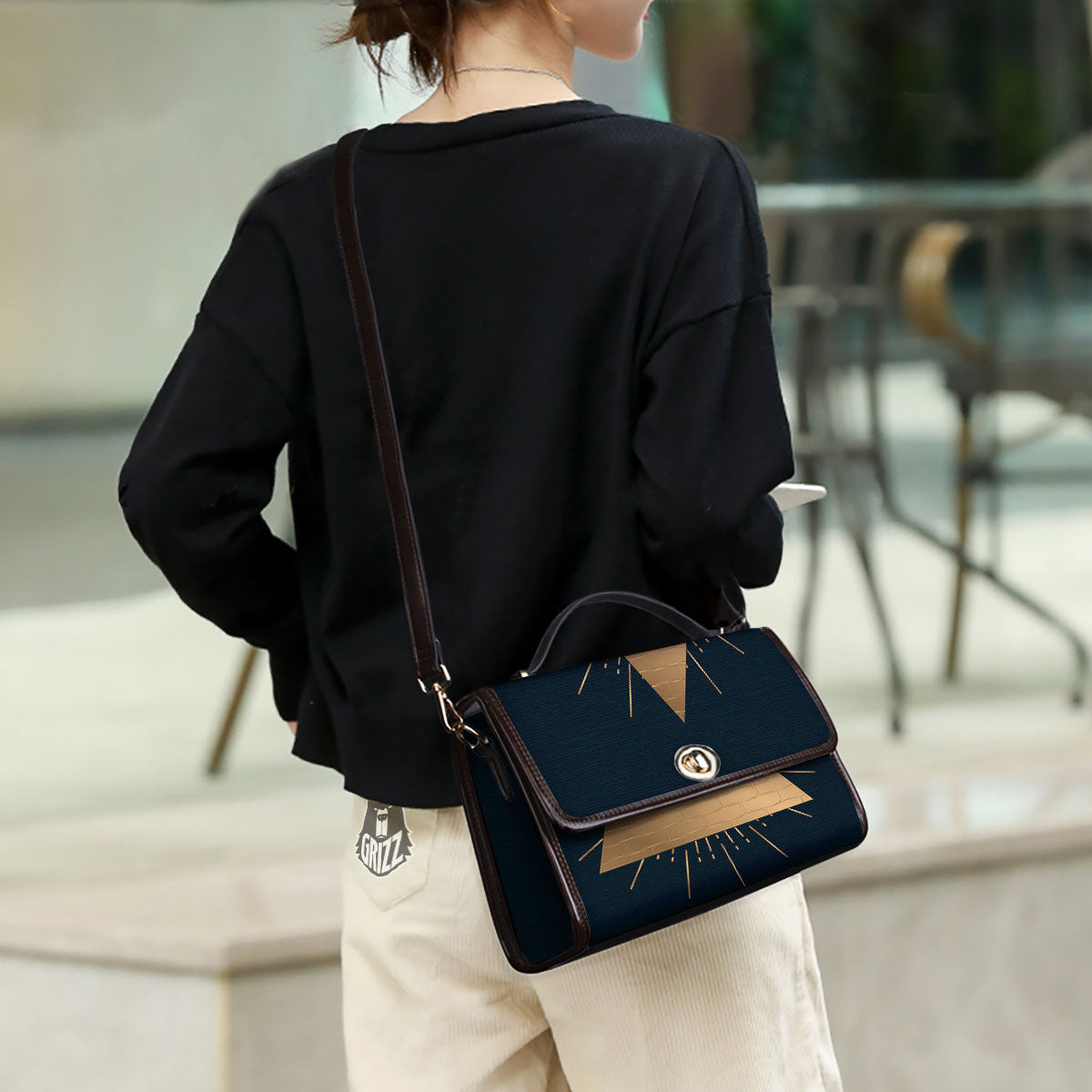 Symbol Illuminati Print Women's Satchel Bag