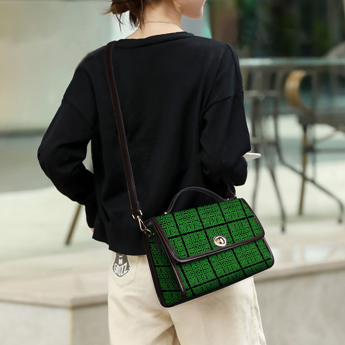 Symbol Irish Celtic Print Pattern Women's Satchel Bag