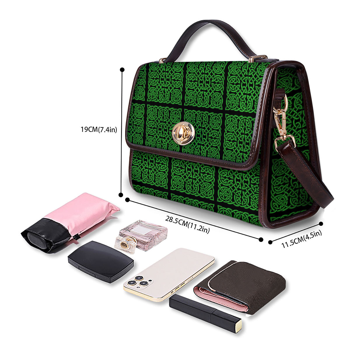Symbol Irish Celtic Print Pattern Women's Satchel Bag