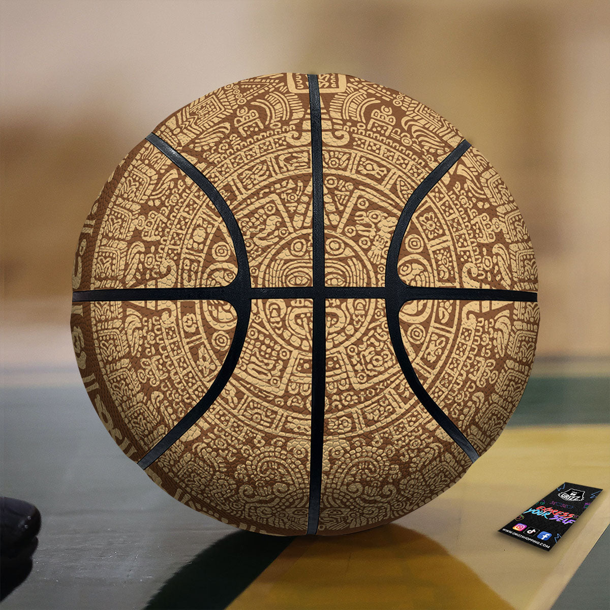 Symbol Mayan Print Basketball